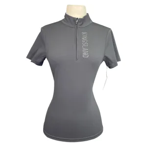 Kingsland 'Wilmary' 1/2 Zip Training Shirt in Grey Asphalt - Women's Medium