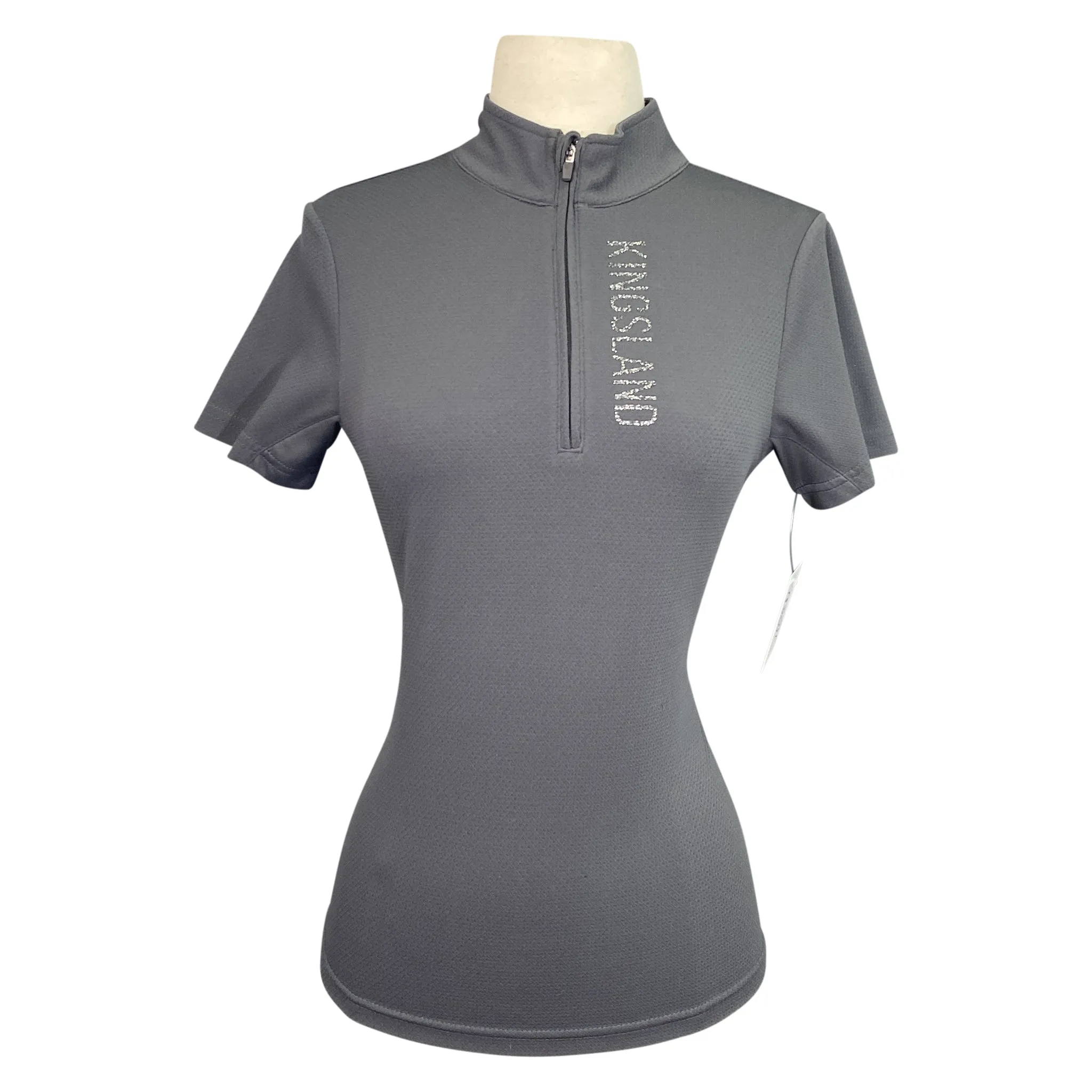 Kingsland 'Wilmary' 1/2 Zip Training Shirt in Grey Asphalt - Women's Medium