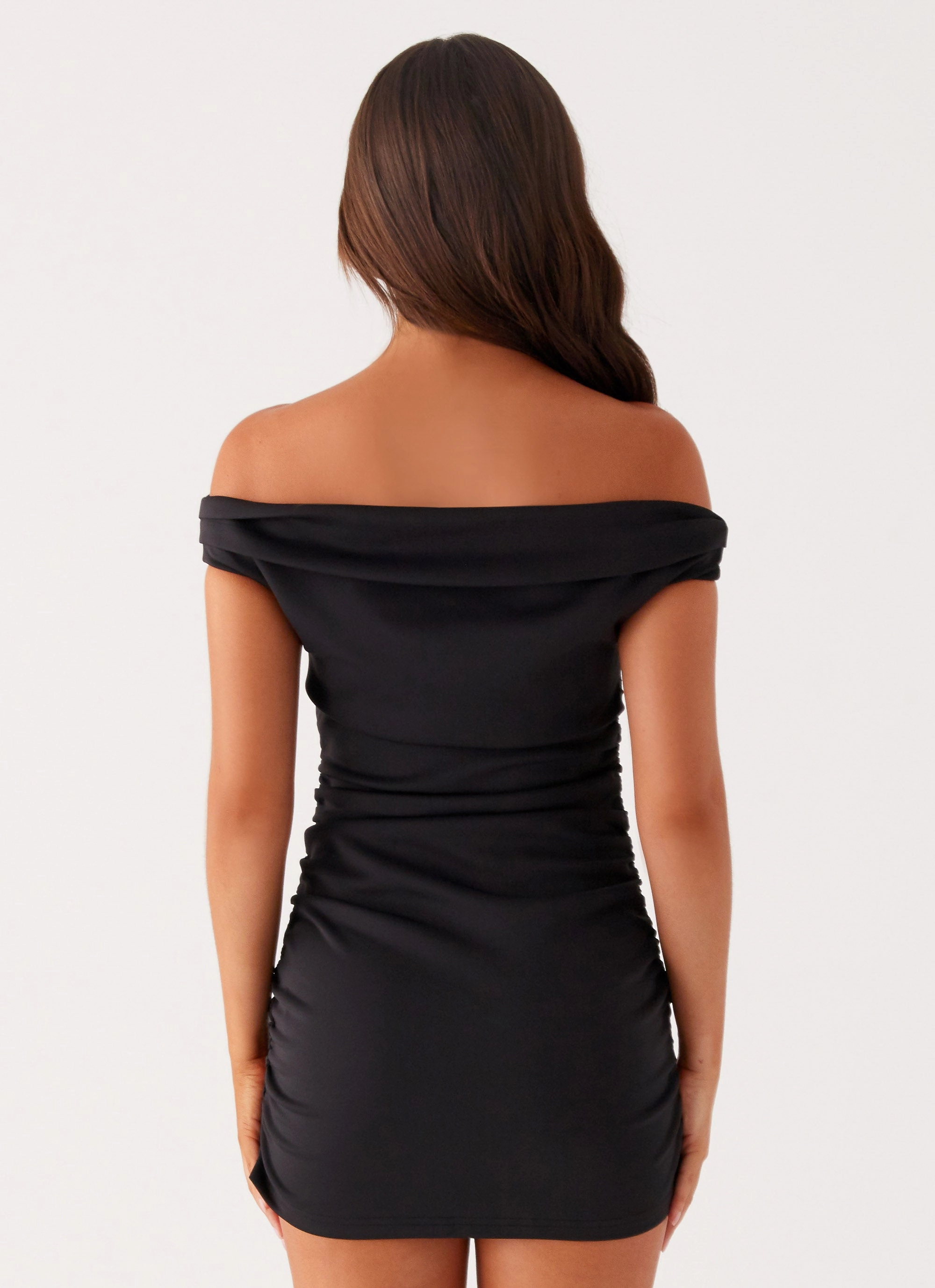 Mood Comfort Morgan Off Shoulder Mini Dress - Black