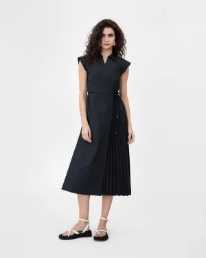 Knot Detail Midi Shivon Dress Midi Shivon Dress Romantic Bloom