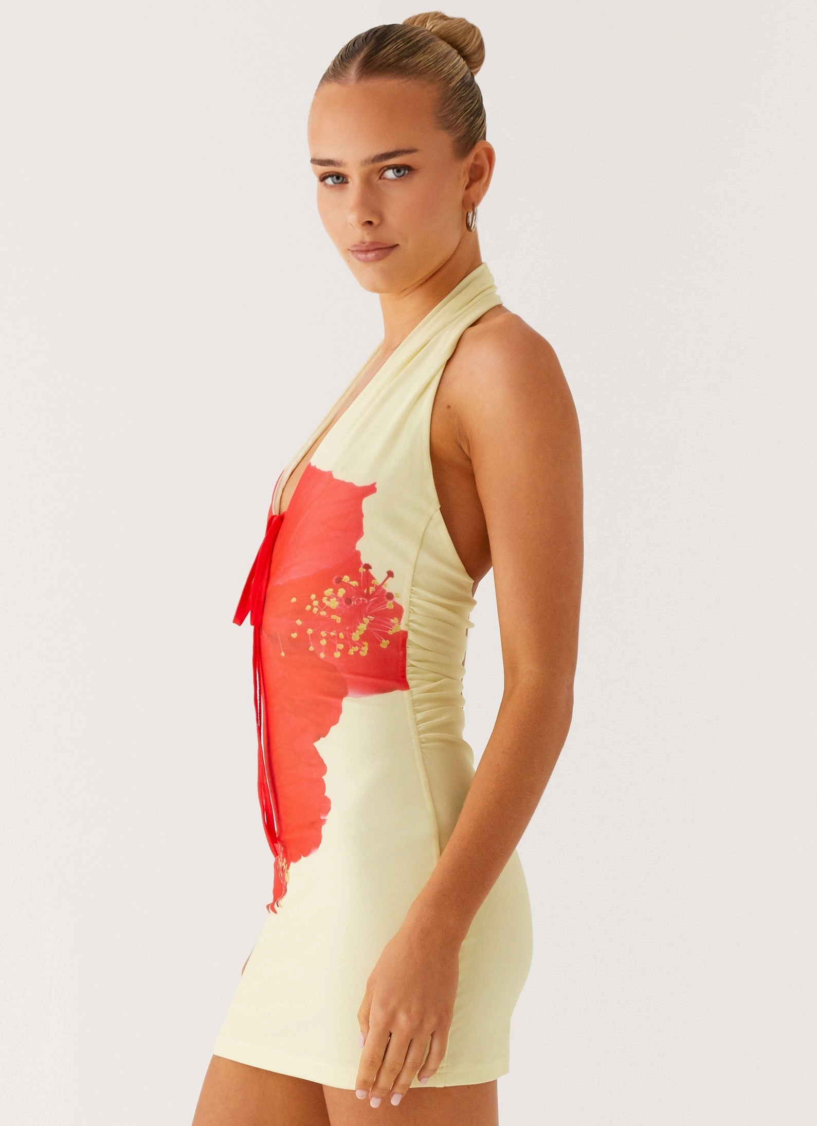 Know You Better Mini Dress - Scarlet Floral Practical work-to-play piece Light Flow