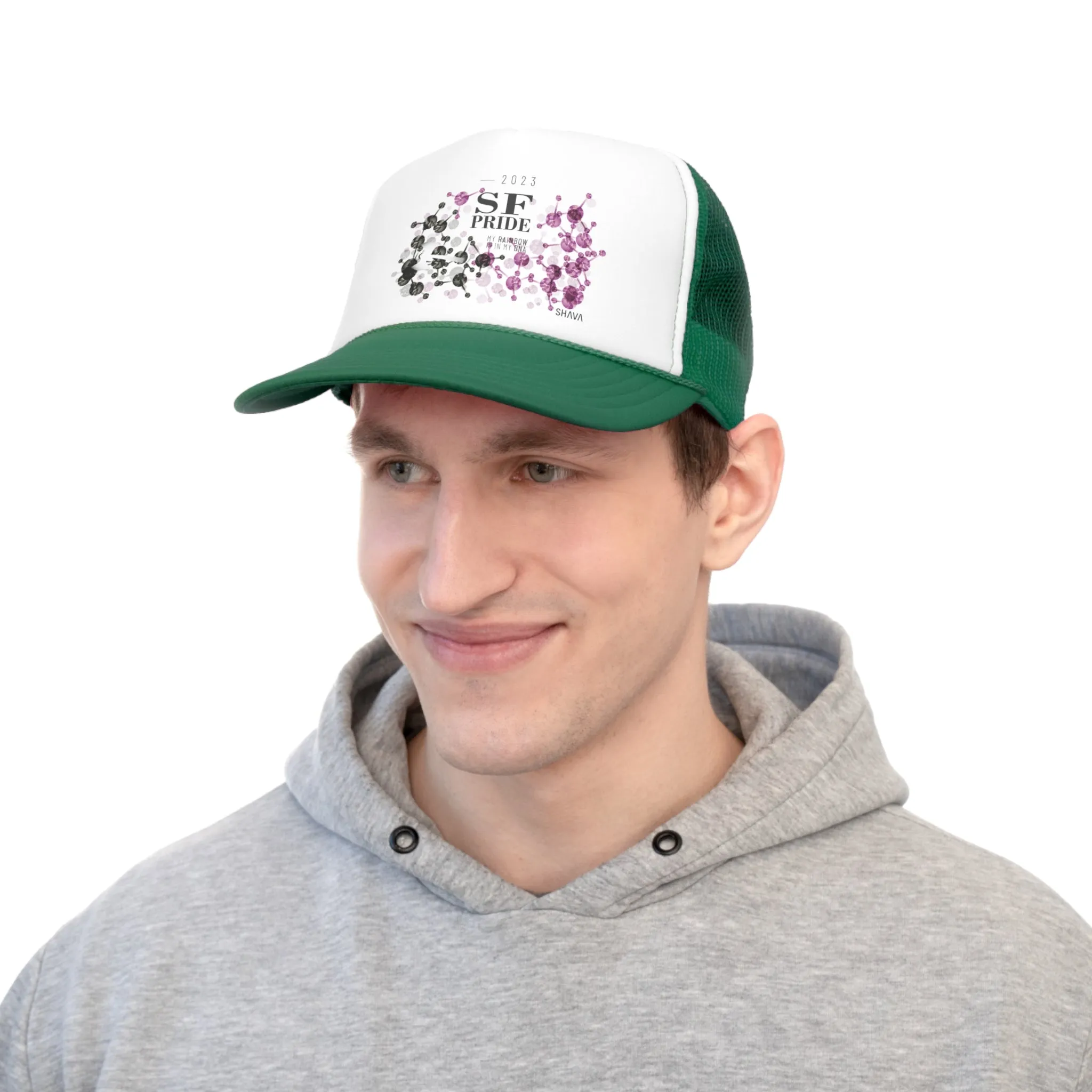 Labrys Lesbian Flag Trucker Caps San Francisco Pride - My Rainbow is In My DNA