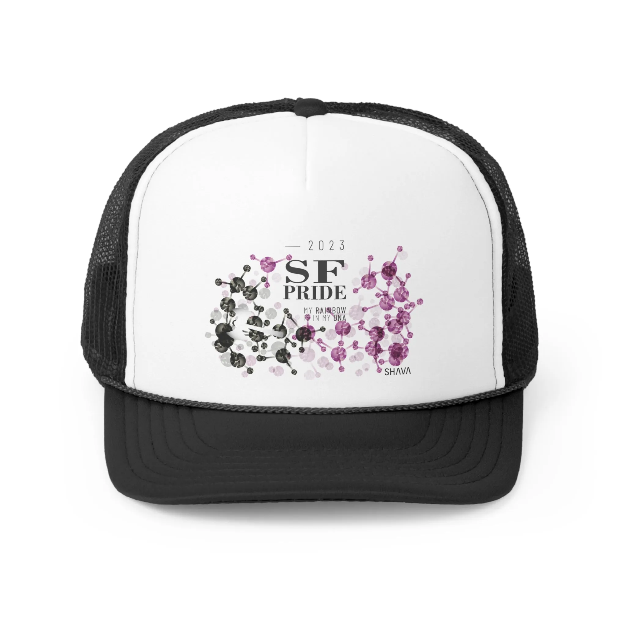 Labrys Lesbian Flag Trucker Caps San Francisco Pride - My Rainbow is In My DNA