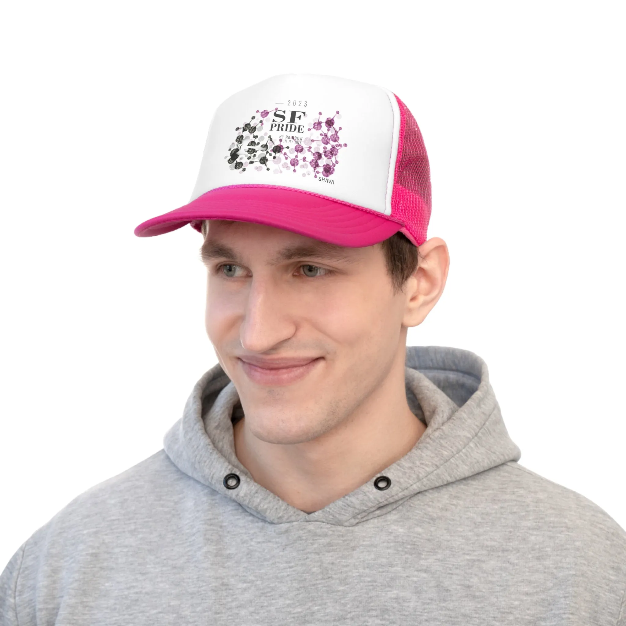 Labrys Lesbian Flag Trucker Caps San Francisco Pride - My Rainbow is In My DNA