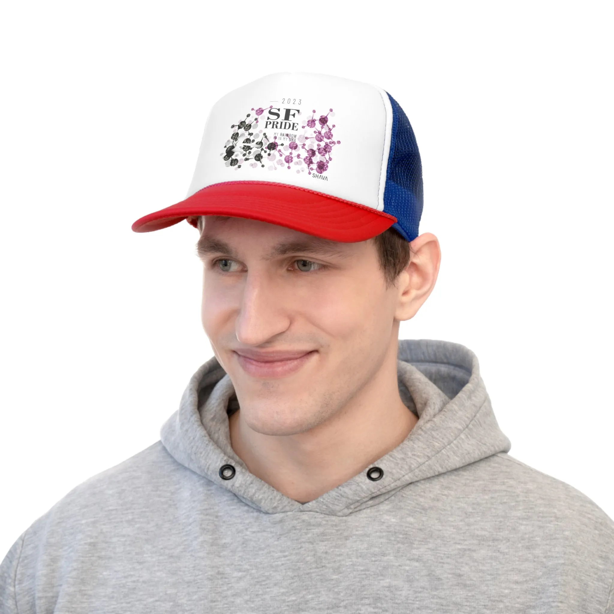 Labrys Lesbian Flag Trucker Caps San Francisco Pride - My Rainbow is In My DNA