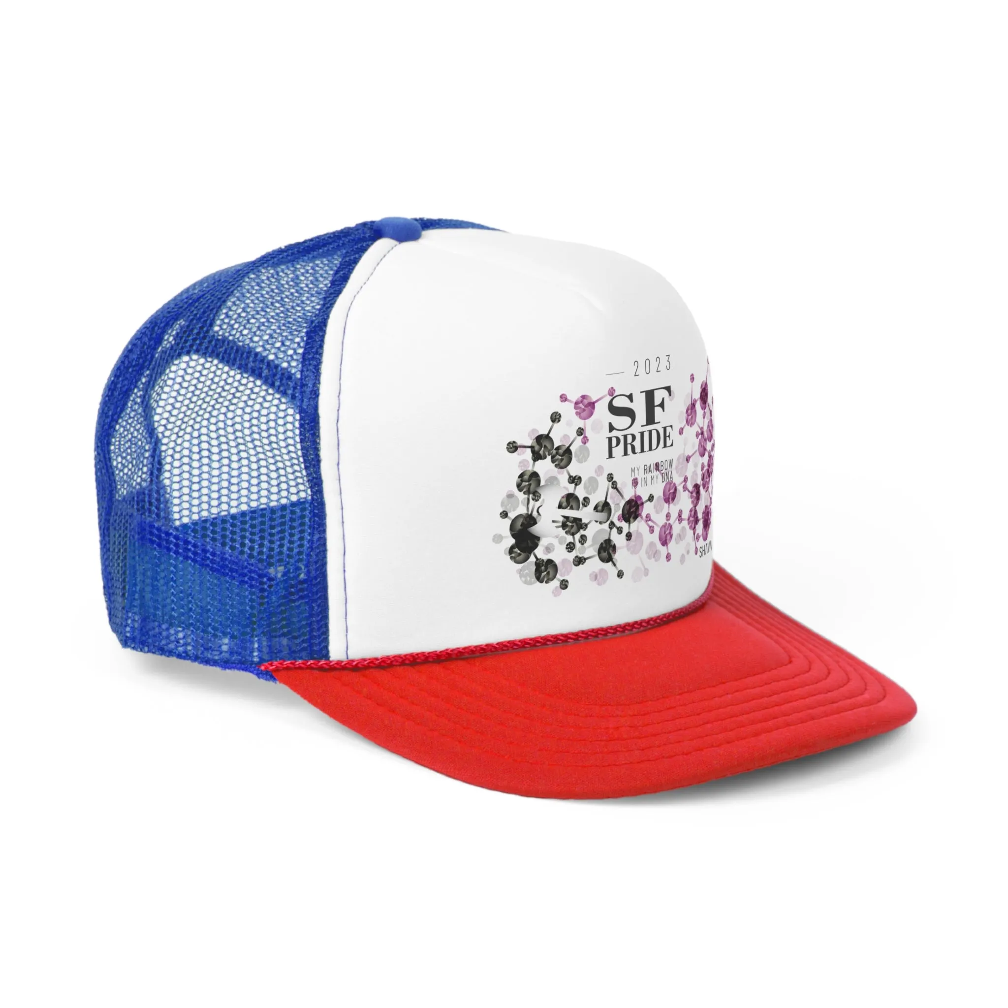 Labrys Lesbian Flag Trucker Caps San Francisco Pride - My Rainbow is In My DNA