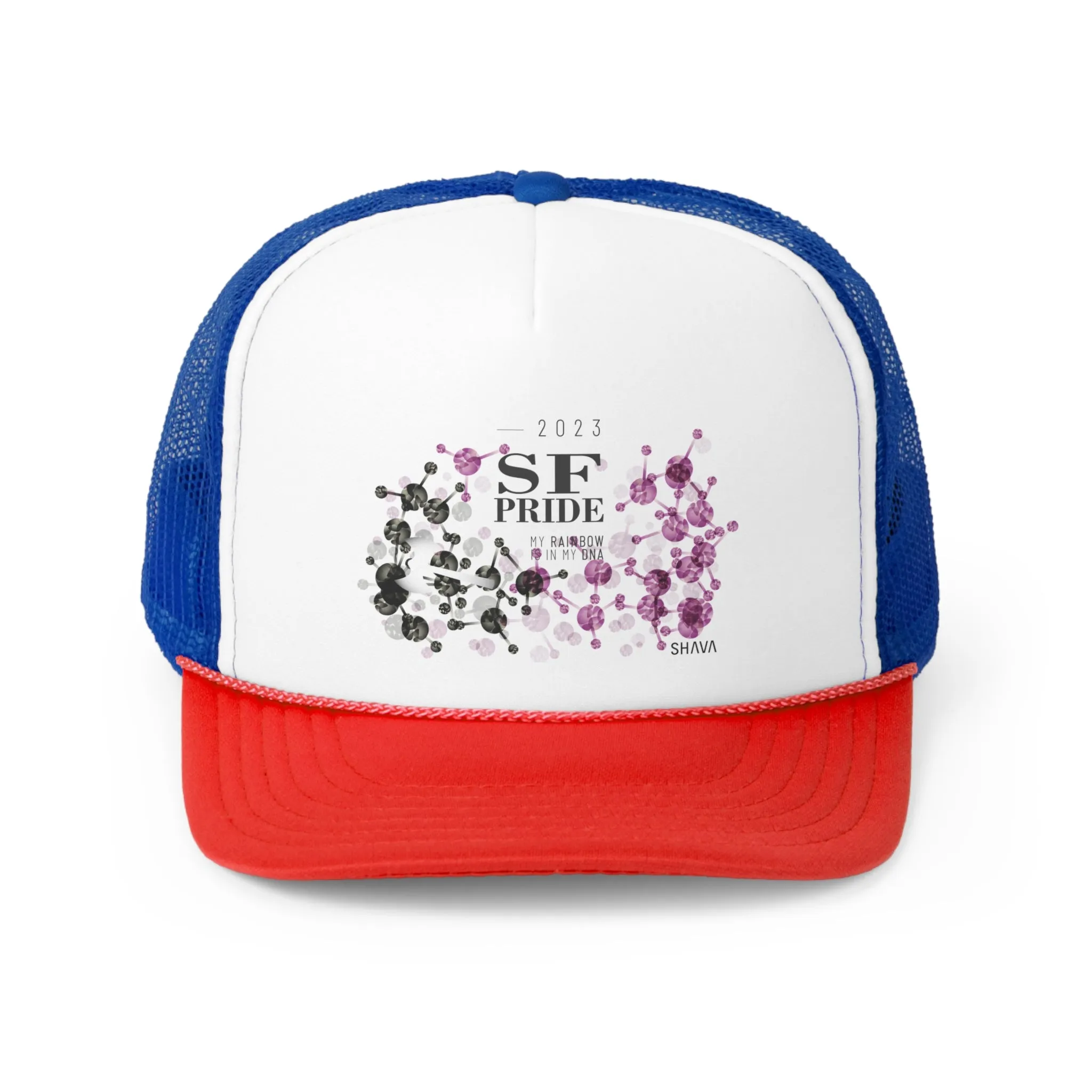 Labrys Lesbian Flag Trucker Caps San Francisco Pride - My Rainbow is In My DNA