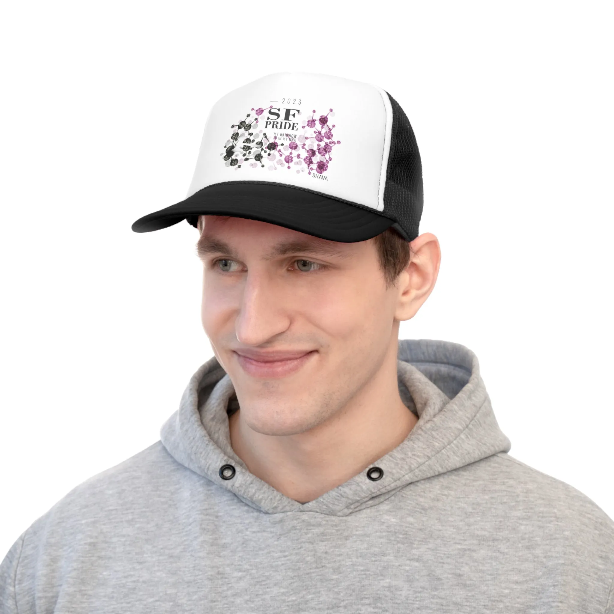 Labrys Lesbian Flag Trucker Caps San Francisco Pride - My Rainbow is In My DNA