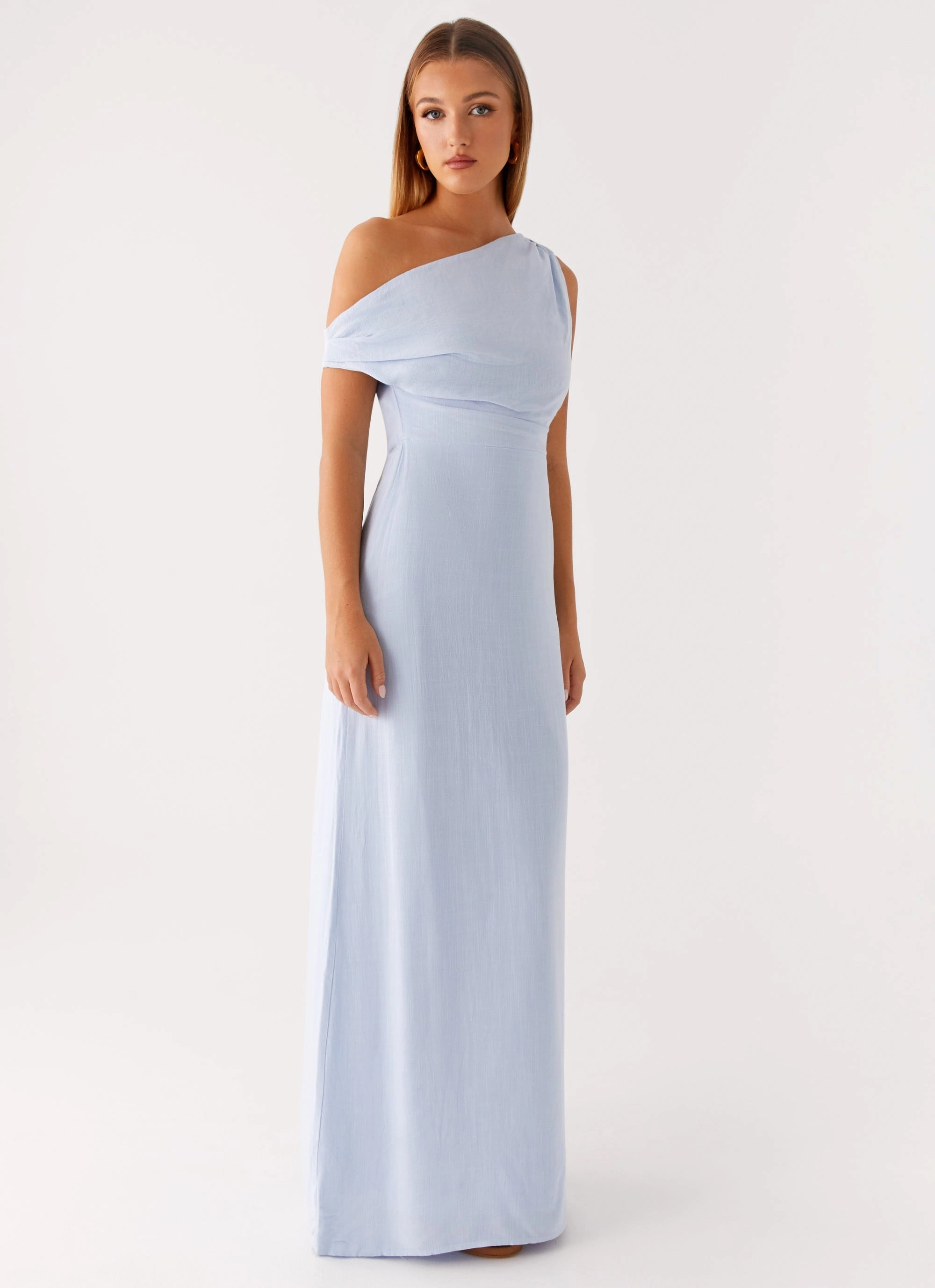 Lady Love Linen Maxi Dress - Blue Smart and Chic