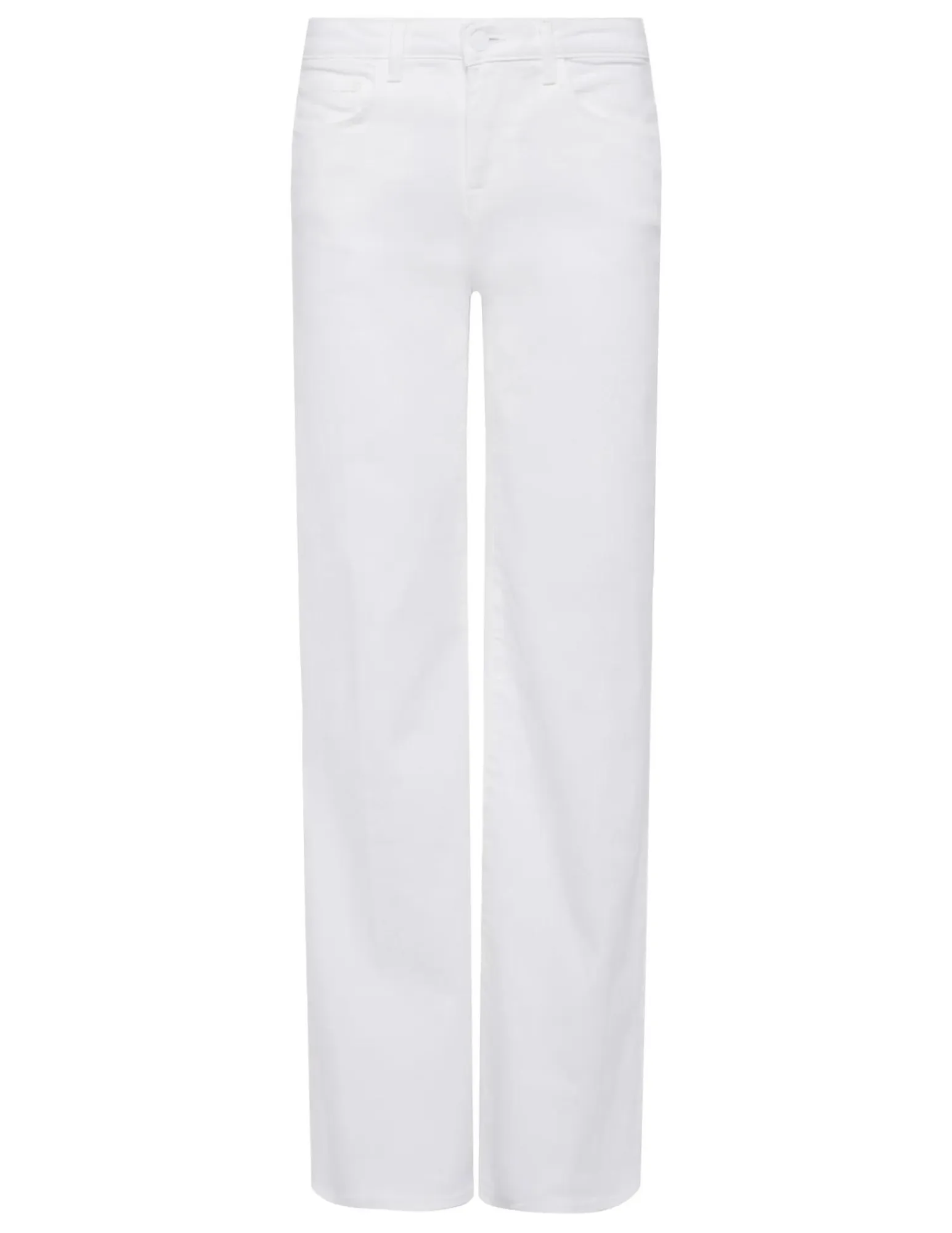 L'AGENCE Alicent High Rise Wide Leg Crop Jeans In Blanc Daily Musthave Fashionable Waist