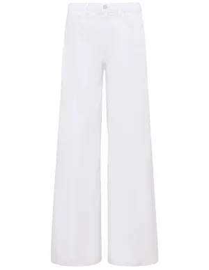 L??AGENCE Beau T-Seam Wide Leg Jeans in Blanc Fade Look No Fuss Fit L??AGENCE Beau T-Seam Wide Leg Jeans in Blanc