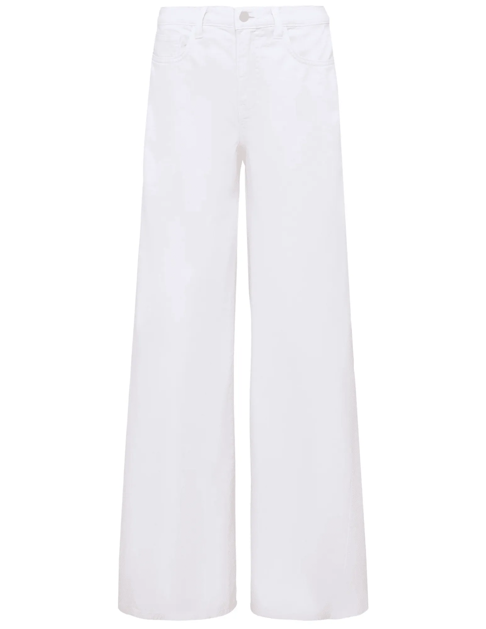 No Fuss Fit L??AGENCE Beau T-Seam Wide Leg Jeans in Blanc
