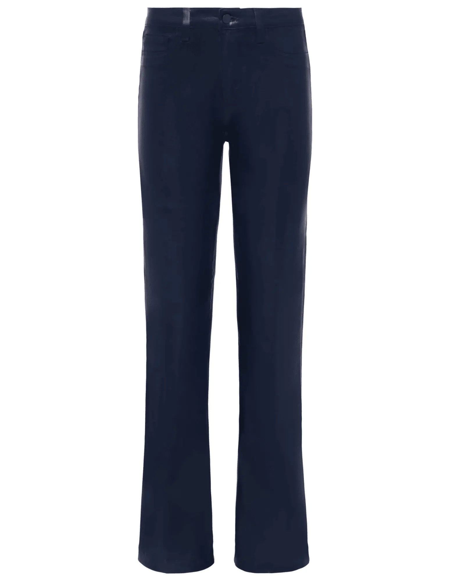 L'AGENCE Clayton High Rise Wide Leg Coated Jeans in Deep Midnight Coated Comfortable Tailoring