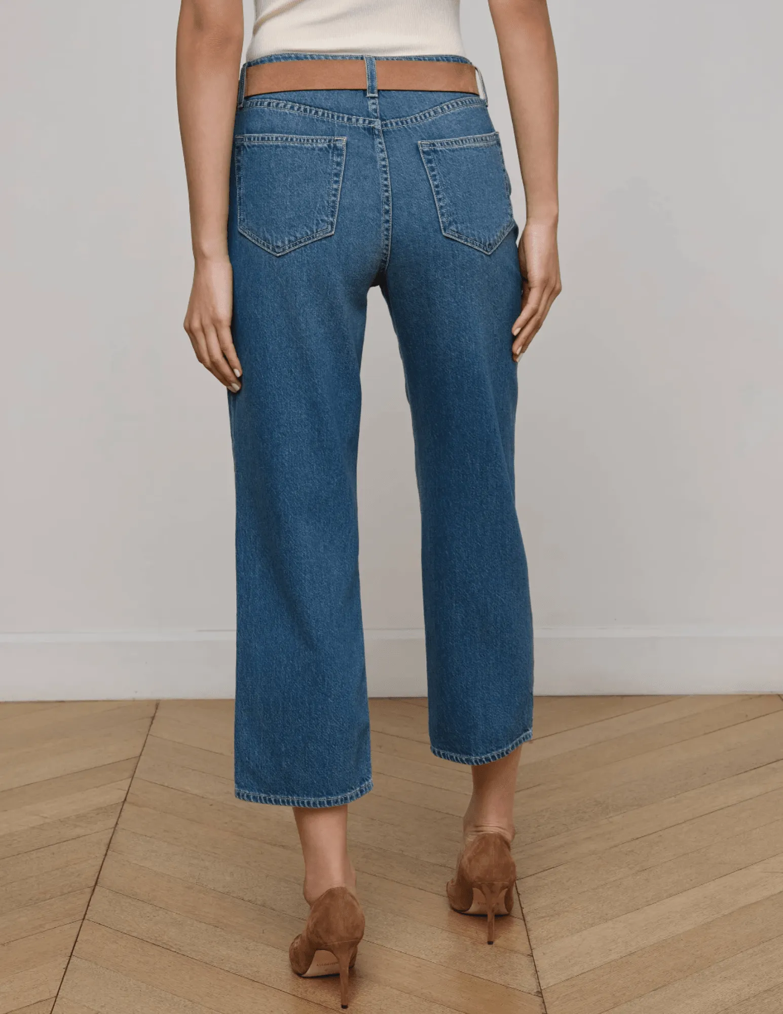 L'AGENCE June High Rise Cropped Stovepipe Jean in Fresno Affordable Autumn Days Breathable