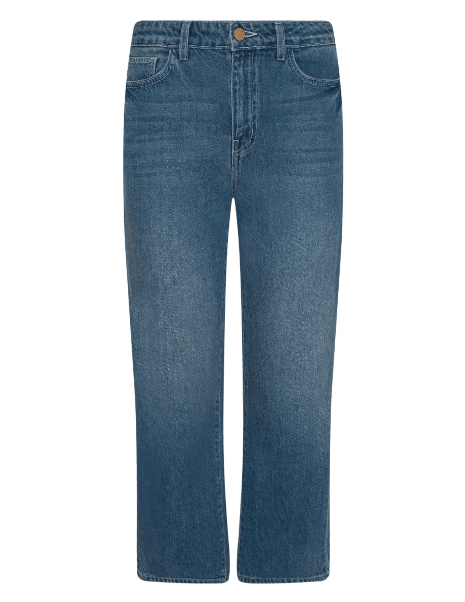 L'AGENCE June High Rise Cropped Stovepipe Jean in Fresno Modern Minimalist Creative Look