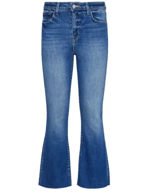 L'AGENCE Kendra High Rise Crop Flare Jeans in Cambridge Comfy Twist Sporty Look Elegant Party Look Winter Warmth L'AGENCE Kendra High Rise Crop Flare Jeans in Cambridge