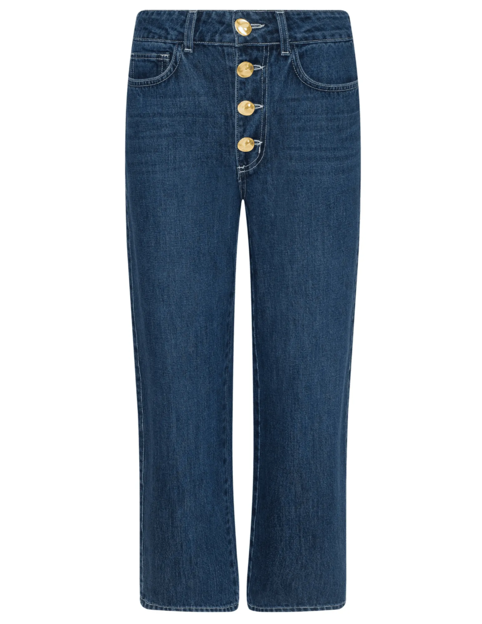 Bold Earthy Vintage Wash L??AGENCE Liora High Rise Cropped Jeans in Rampart