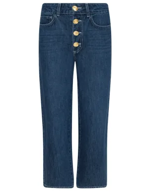L??AGENCE Liora High Rise Cropped Jeans in Rampart Minimal Shape Bold Earthy Vintage Wash L??AGENCE Liora High Rise Cropped Jeans in Rampart