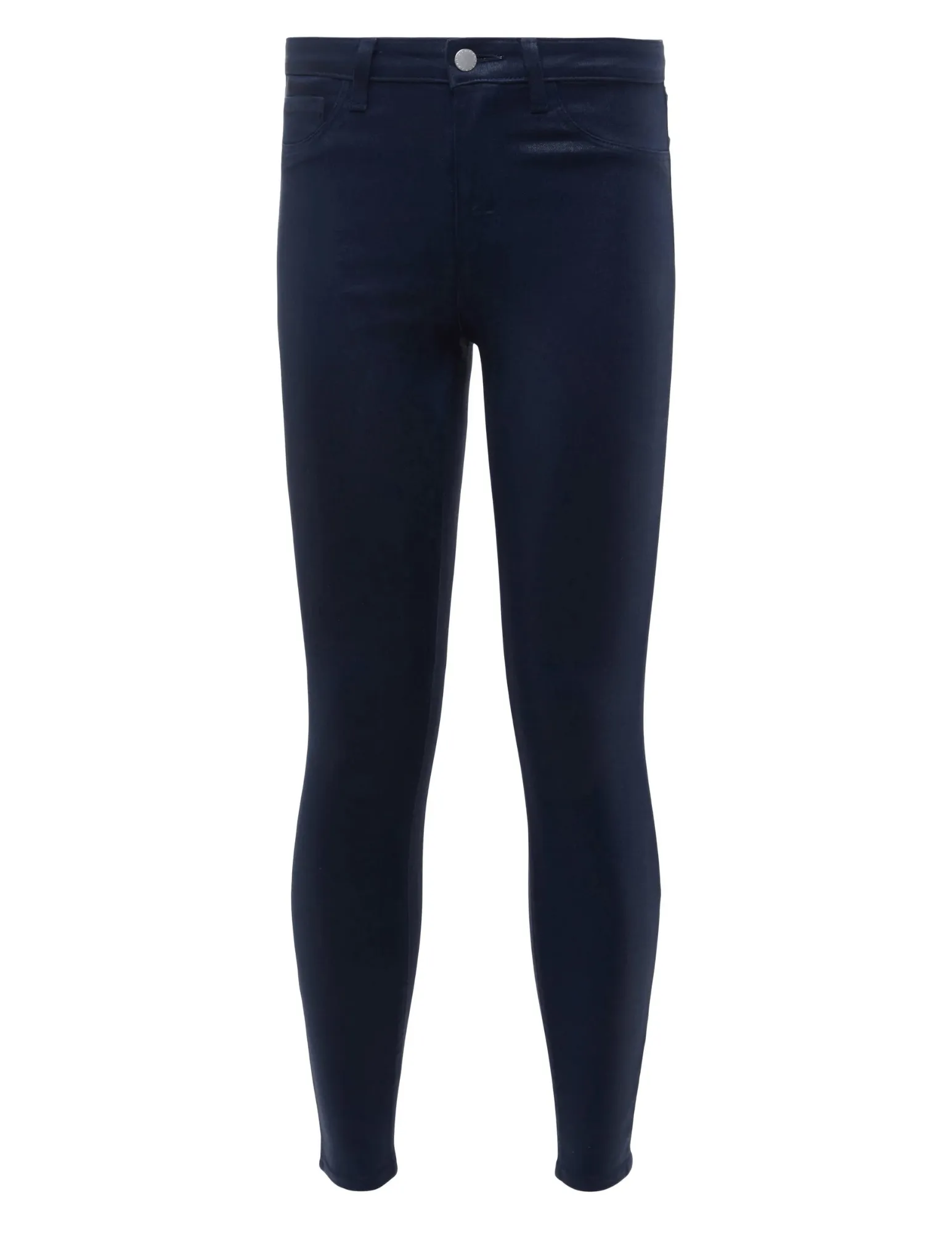 Urban Explorer Picnic Style Reliable Outfit L'AGENCE Margot High Rise Coated Jeans In Navy Coated
