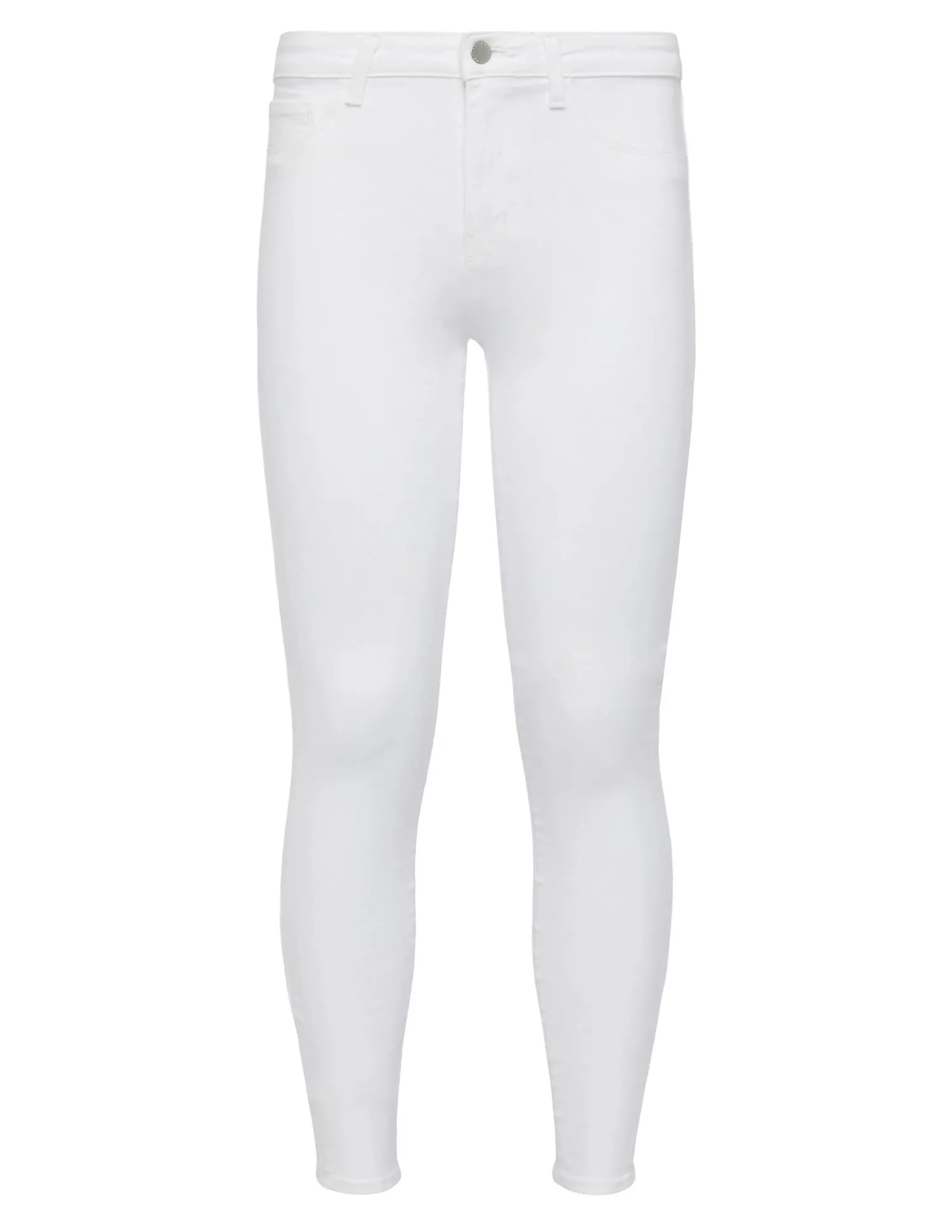 L'AGENCE Margot High Rise Skinny Jean in Blanc Shrink Resistant Denim