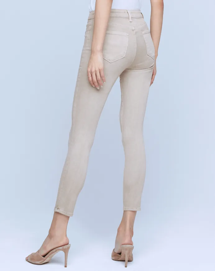 L'AGENCE Margot High Rise Skinny Jeans In Biscuit Minimalist Design Daily Favorite