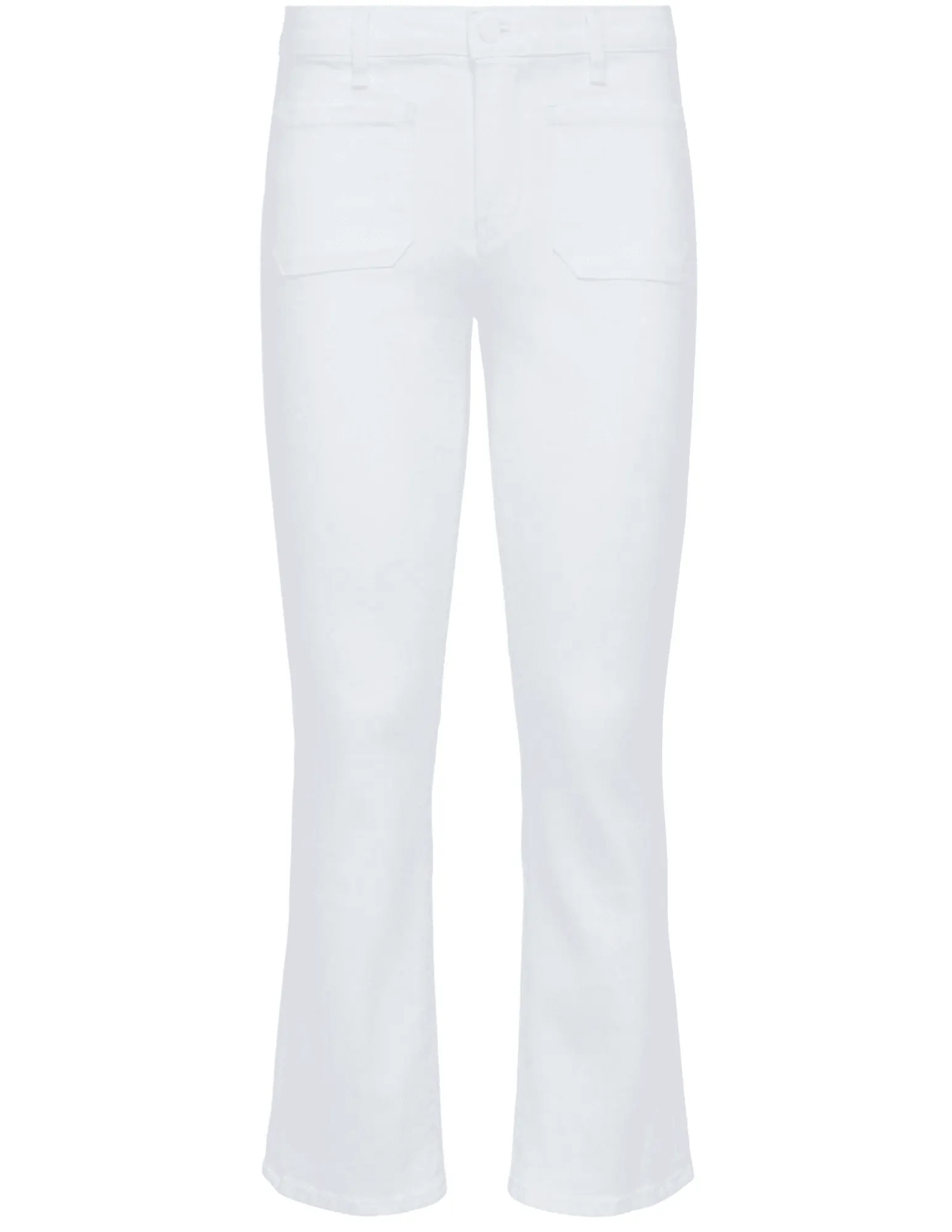 High-Quality Fit Daily Function L??AGENCE Noya Cropped Slim Flare Jeans in Blanc
