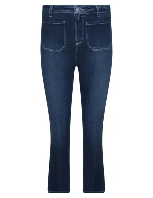 L'Agence Noya Cropped Slim Flare Jeans in Sterling Reliable Wear L'Agence Noya Cropped Slim Flare Jeans in Sterling Fall Outfit