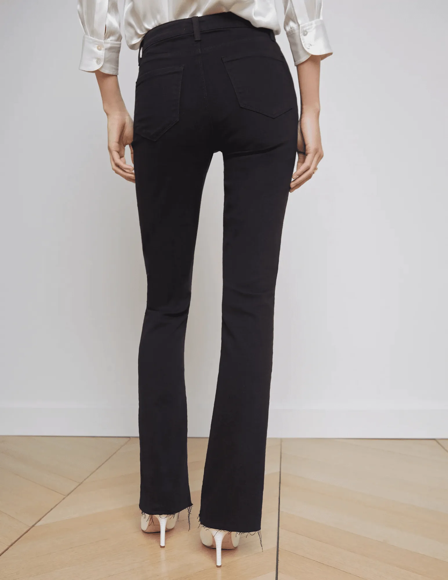 Durable Streetwear Fan Premium Anytime Fit L??AGENCE Ruth High Rise Straight Jeans In Black