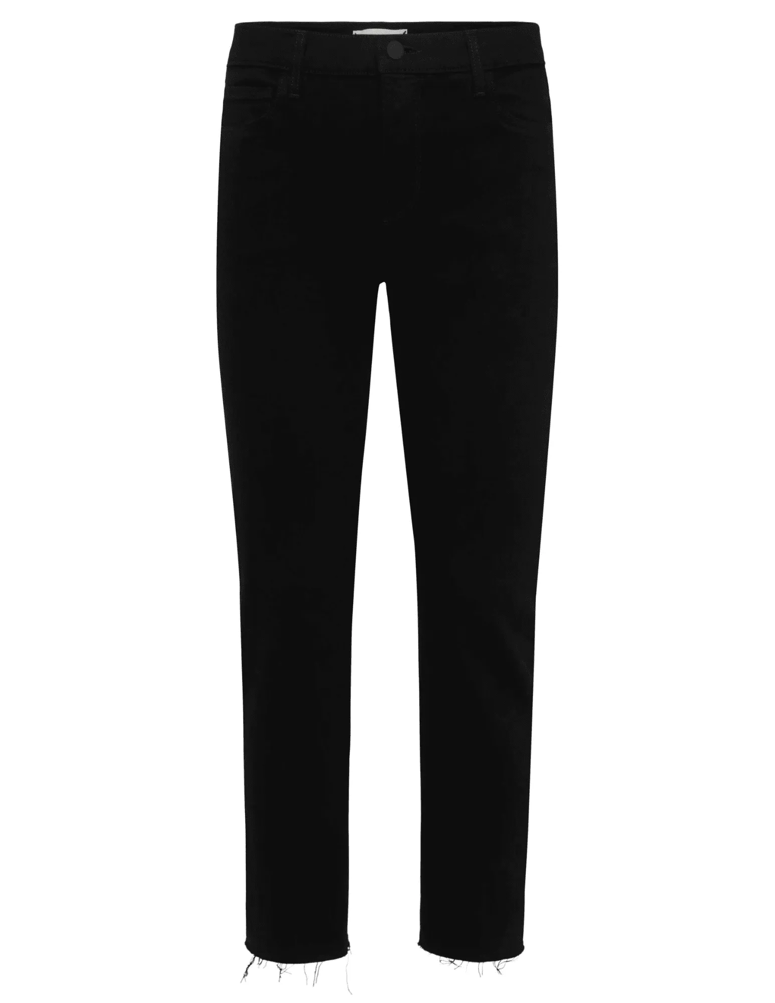 Effortless Design Softened Seams L'AGENCE Sada High Rise Cropped Slim Jeans In Black