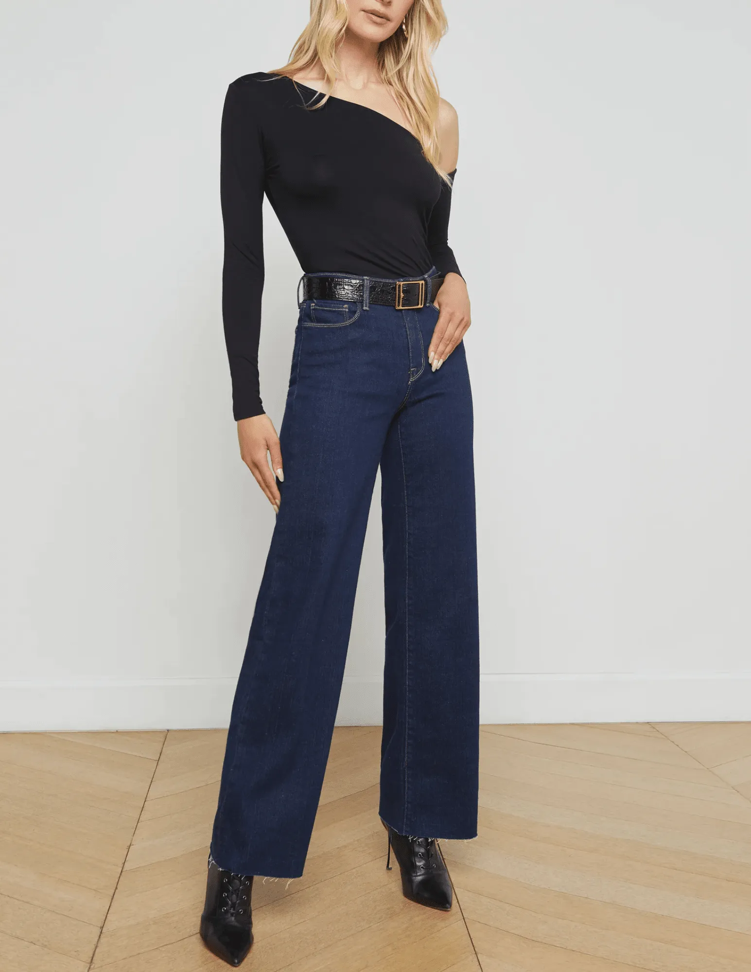 Stylish Essentials Waterless Wash Technology L??AGENCE Scottie High Rise Wide Leg Jeans in Koval