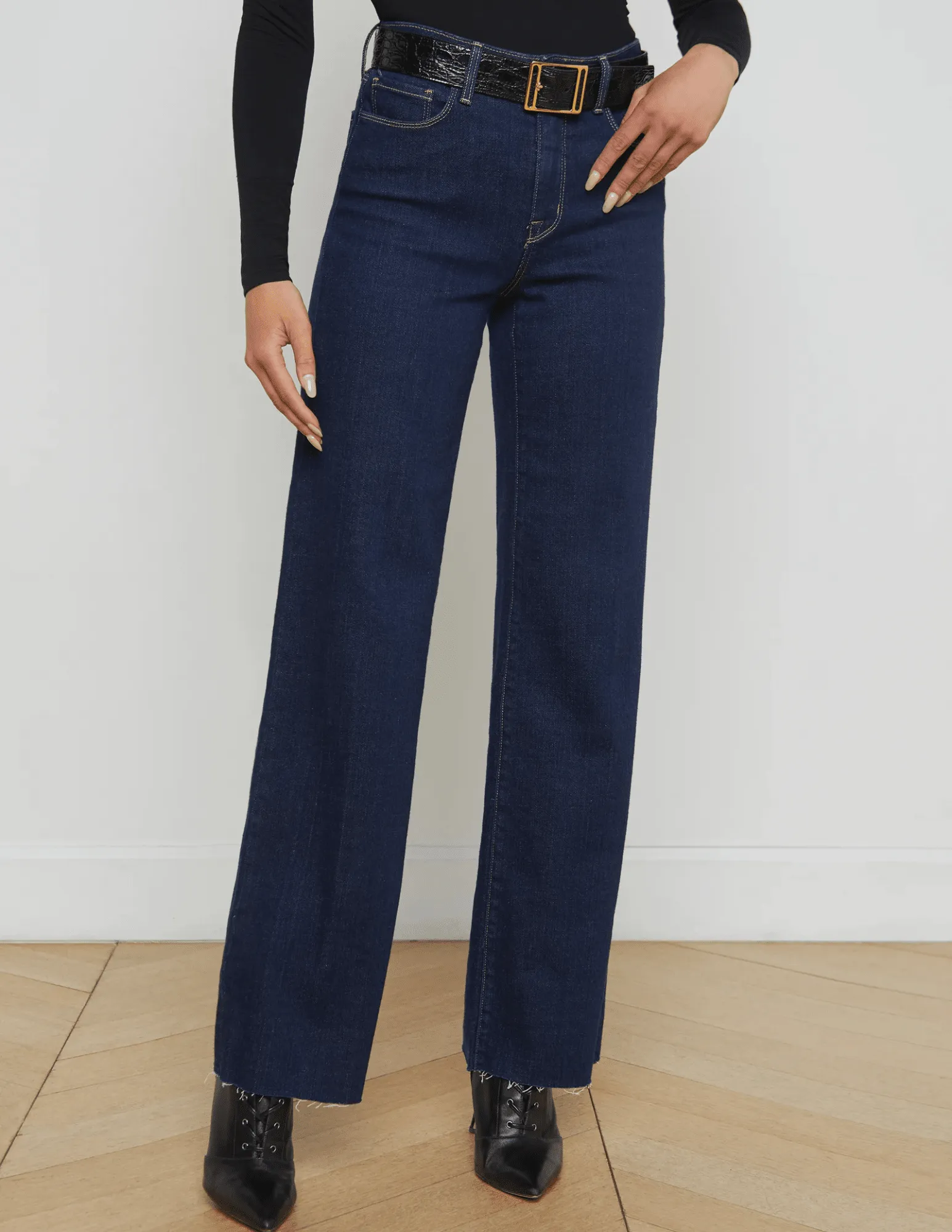 Spring Mood Bold L??AGENCE Scottie High Rise Wide Leg Jeans in Koval