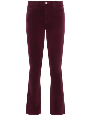 L'AGENCE Stevie Velvet Jeans in Dark Port Sleek Wash Nature Lover Outdoor Adventure Autumn Days Casual Student Outfit L'AGENCE Stevie Velvet Jeans in Dark Port