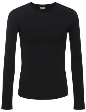 L'Agence Tess Micro Modal Crew Neck Long Sleeve Tee Clean - lines - sleek L'Agence Tess Micro Modal Crew Neck Long Sleeve Tee All-Day Wear