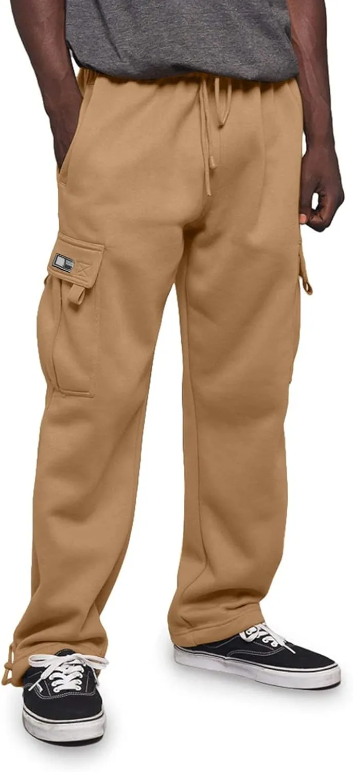 LCMTWX Mens Joggers Solid Pants Casual Jogging Sports Elastic with Pockets Men's Men's Pants Athletic Loose Fit