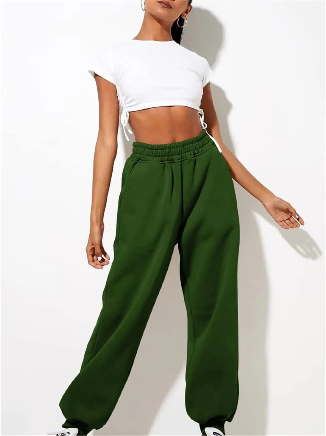 LCMTWX Womens Jogger Pants Soft Sports Cotton Pants Yoga Dance Womens Plus Size Pants Activewear Pants for Women Loose Fit