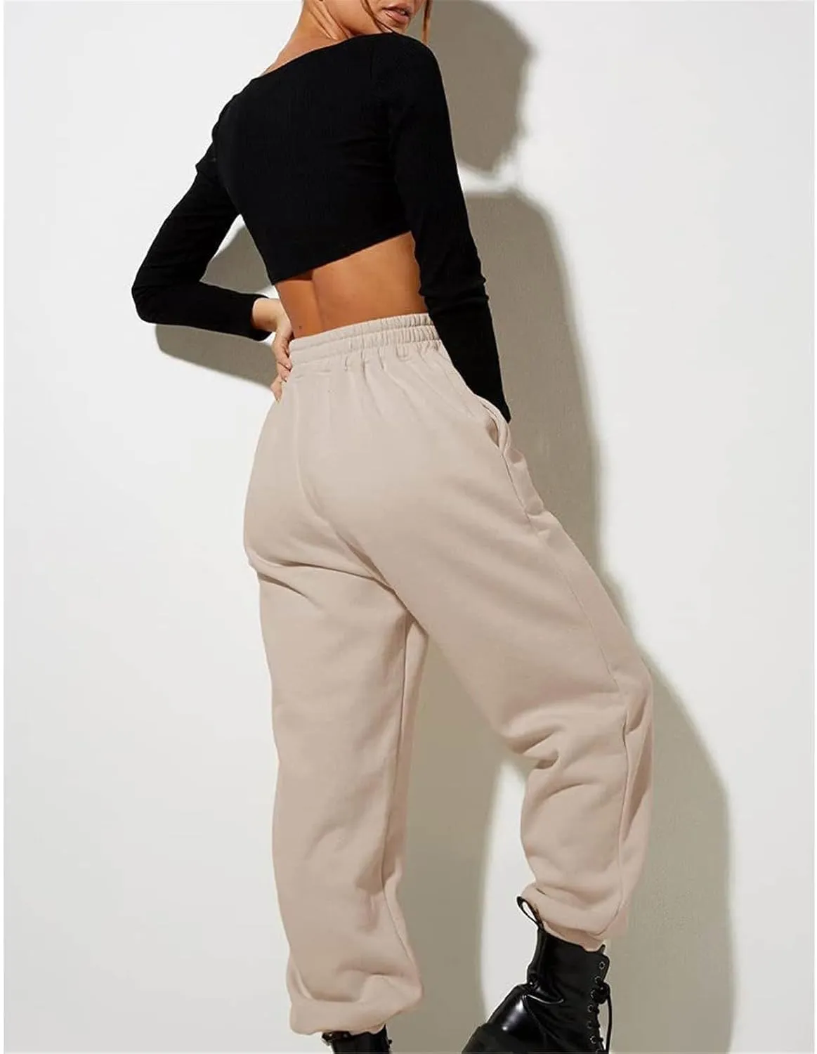 LCMTWX Womens Jogger Pants Soft Sports Cotton Pants Yoga Dance Womens Plus Size Pants Activewear Pants for Women Loose Fit