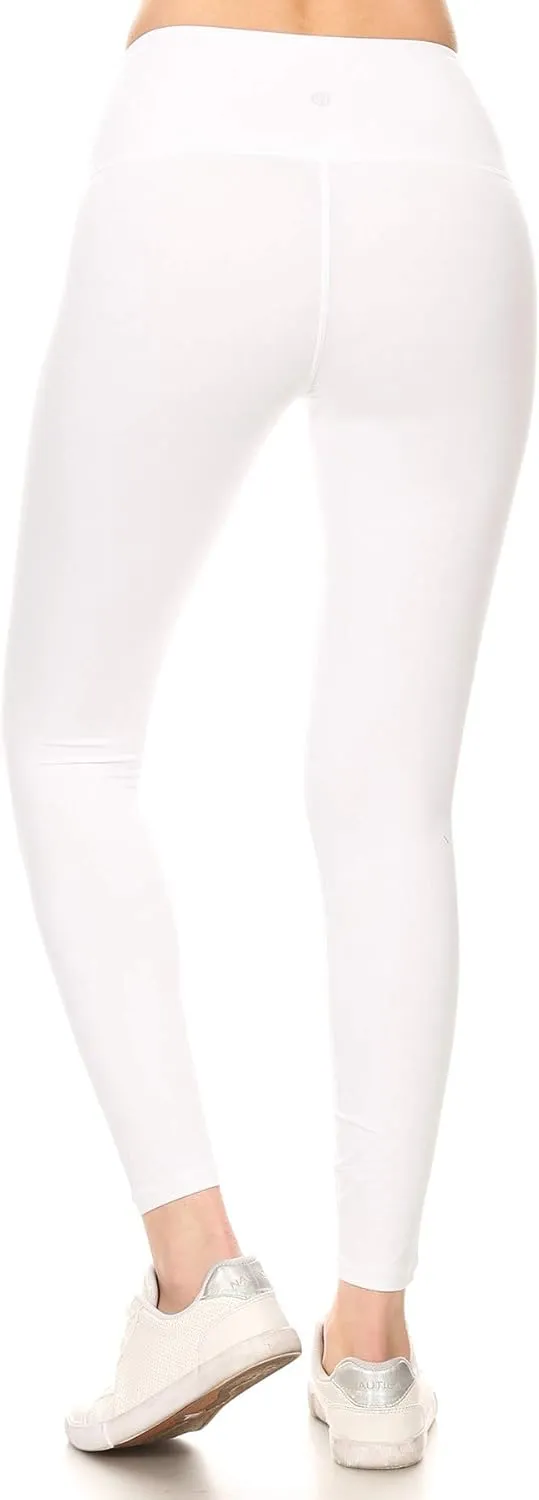 Leggings Depot Women's High Waist Workout Leggings Tummy Control Active Yoga Pants