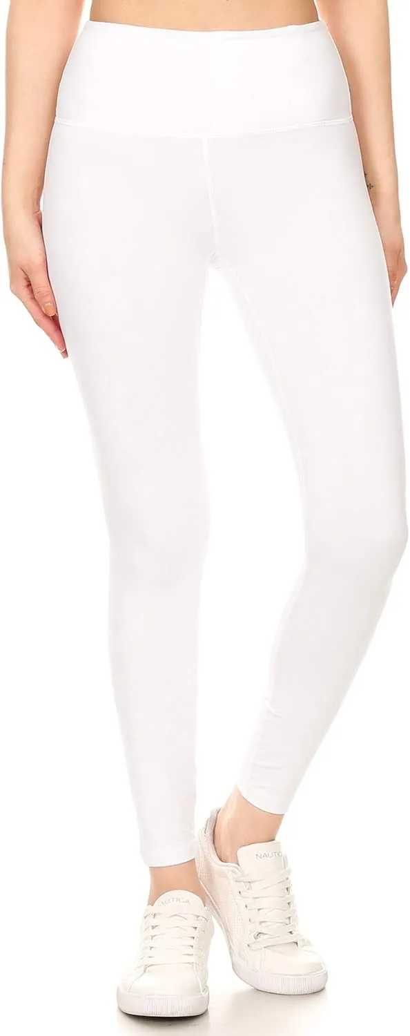 Leggings Depot Women's High Waist Workout Leggings Tummy Control Active Yoga Pants