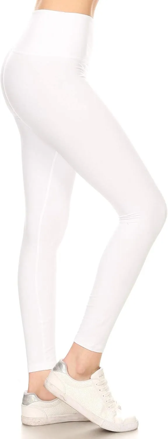 Leggings Depot Women's High Waist Workout Leggings Tummy Control Active Yoga Pants