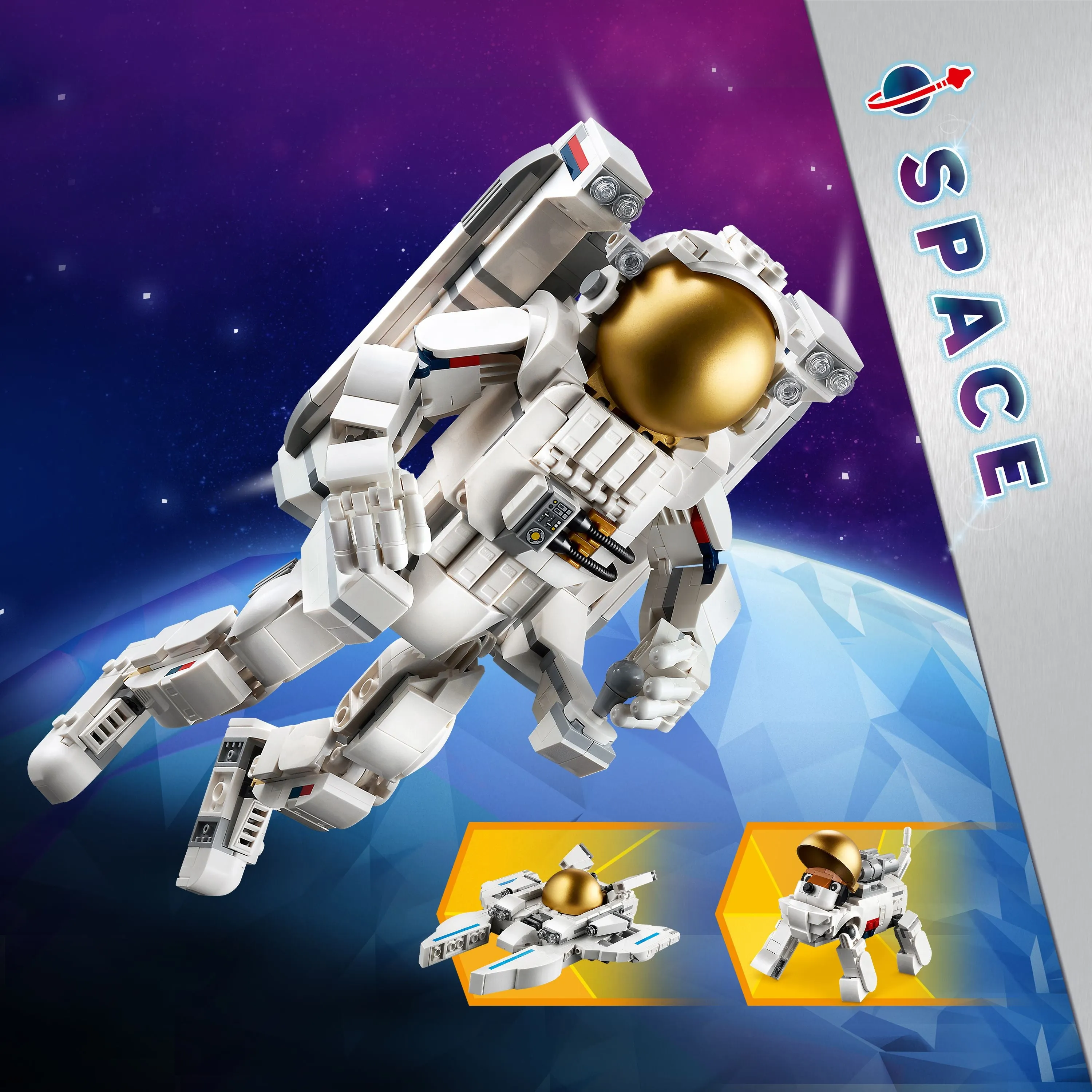 LEGO Creator 3 in 1 Space Astronaut Toy Set 31152