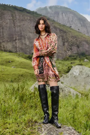 Light and Breezy Winter Garden Mix Mini Dress in Multi Winter Garden Mix Mini Dress in Multi Fall Ready