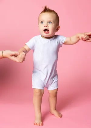 Light Blue Stripe | Baby Shorties Rashguard (Unisex)