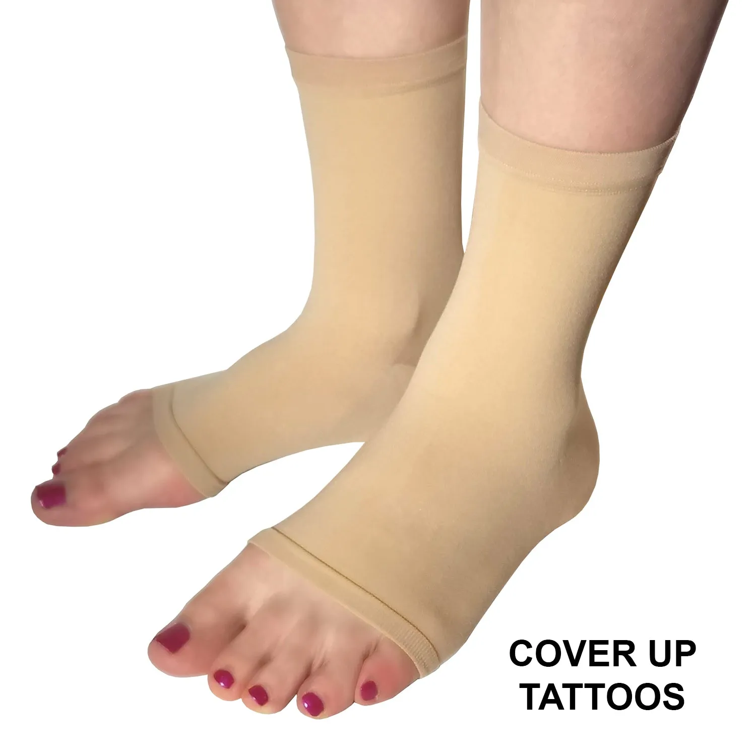 Light Skin Tone Tattoo Cover Up Foot Sleeves (sold as a pair)