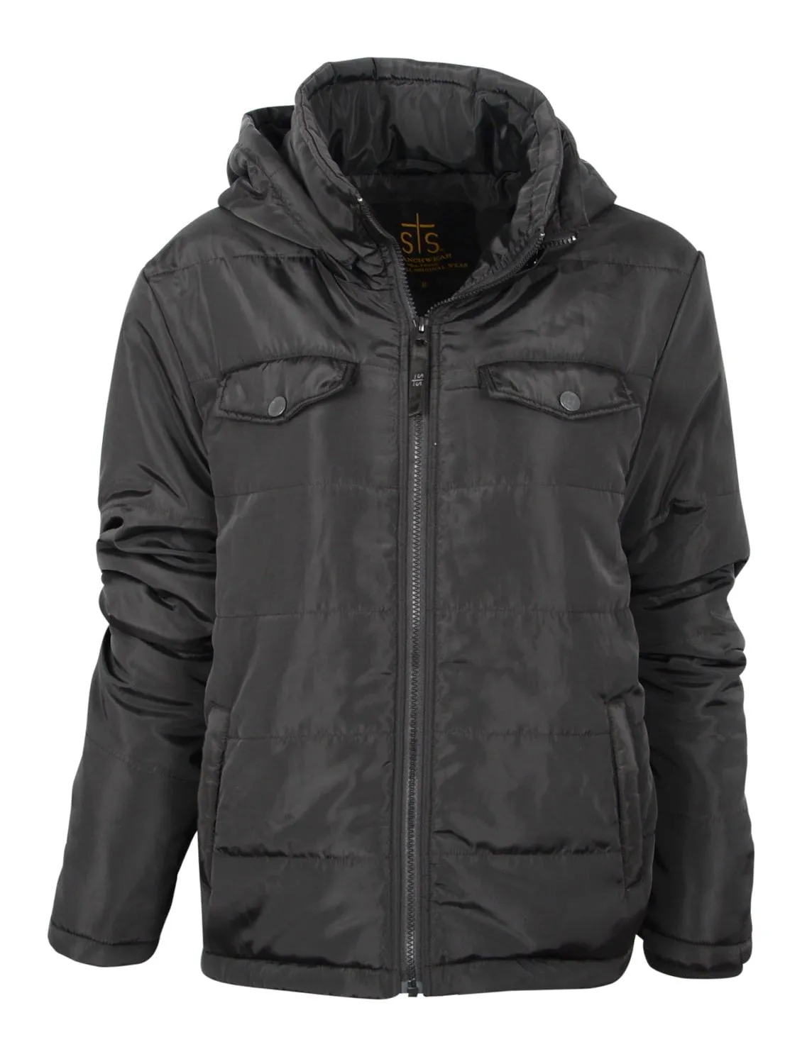 STS Ranchwear Womens Crazy Jane Black 100% Polyester Softshell Jacket Quick Drying Fabric