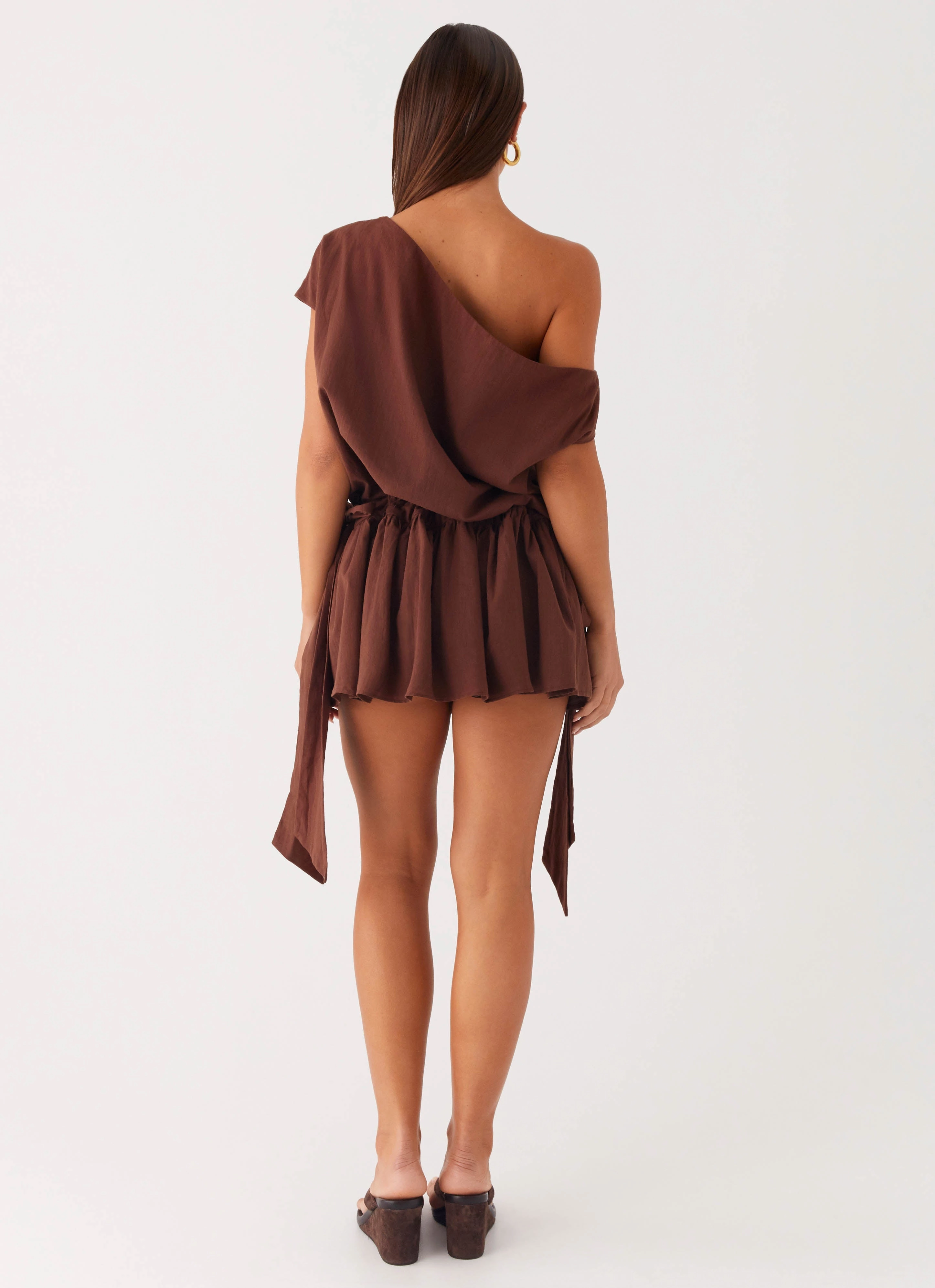 Ettie Mini Dress - Chocolate Smooth Detail