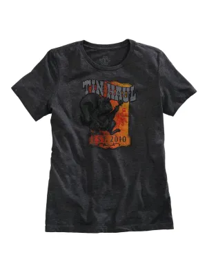 Lightweight Fabric Tin Haul Womens Grey Cotton Blend Squirrel Nut S/S Retro T-Shirt Fast Drying Tin Haul Womens Grey Cotton Blend Squirrel Nut S/S Retro T-Shirt