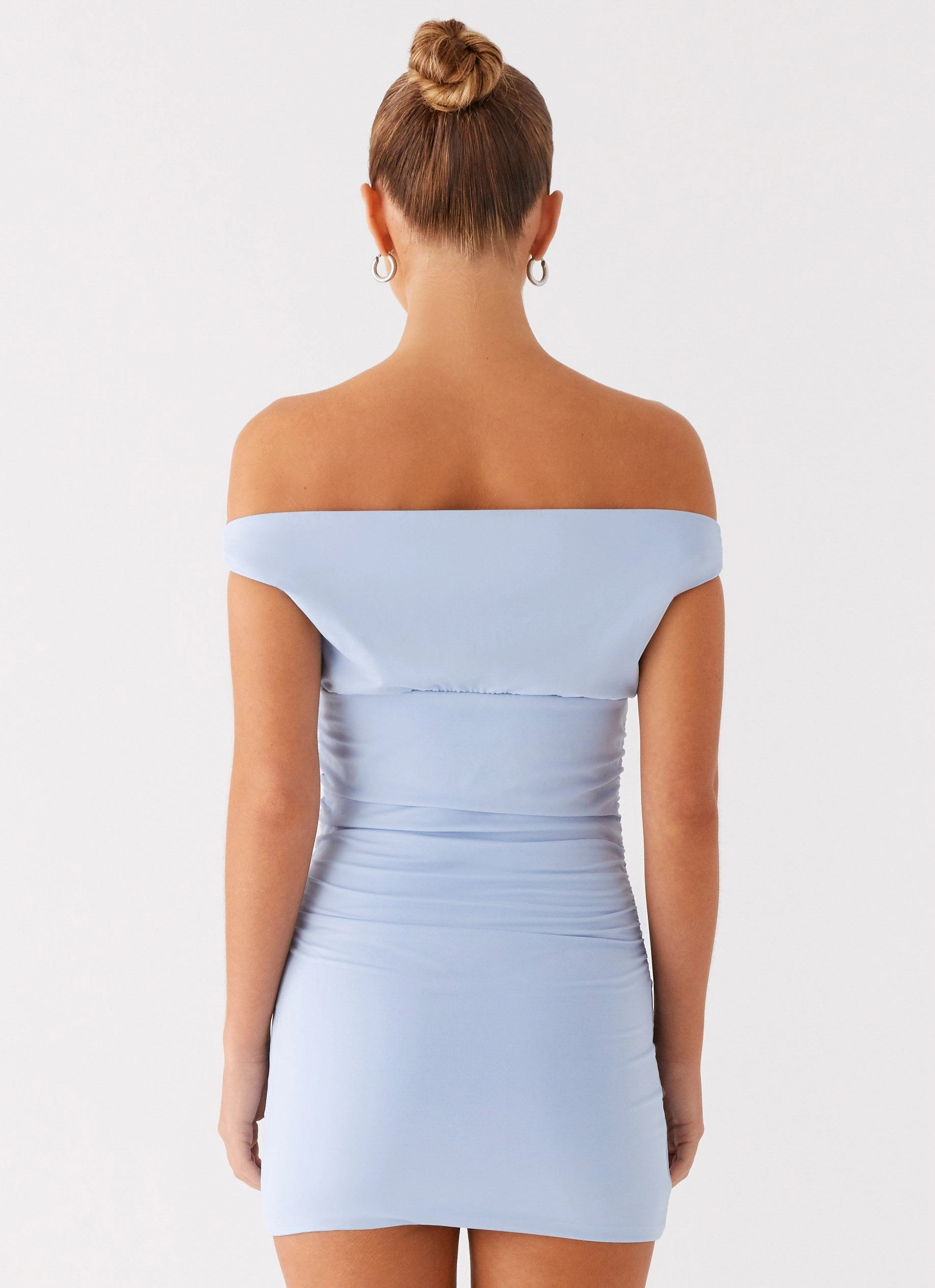 Lilosa Mini Dress - Blue Feather Light Relaxed Waist Fit
