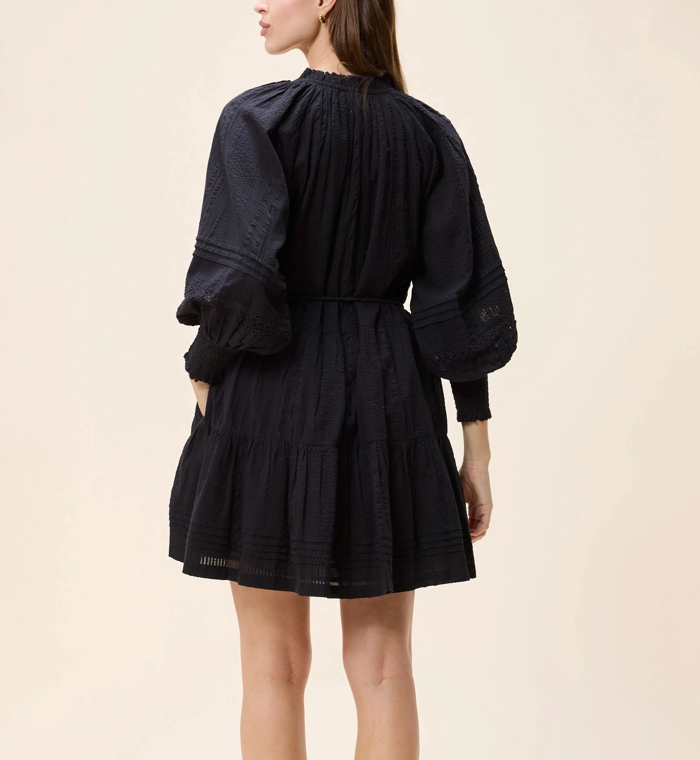 Meadow Mini Dress | Black Open Design Influencer-Approved