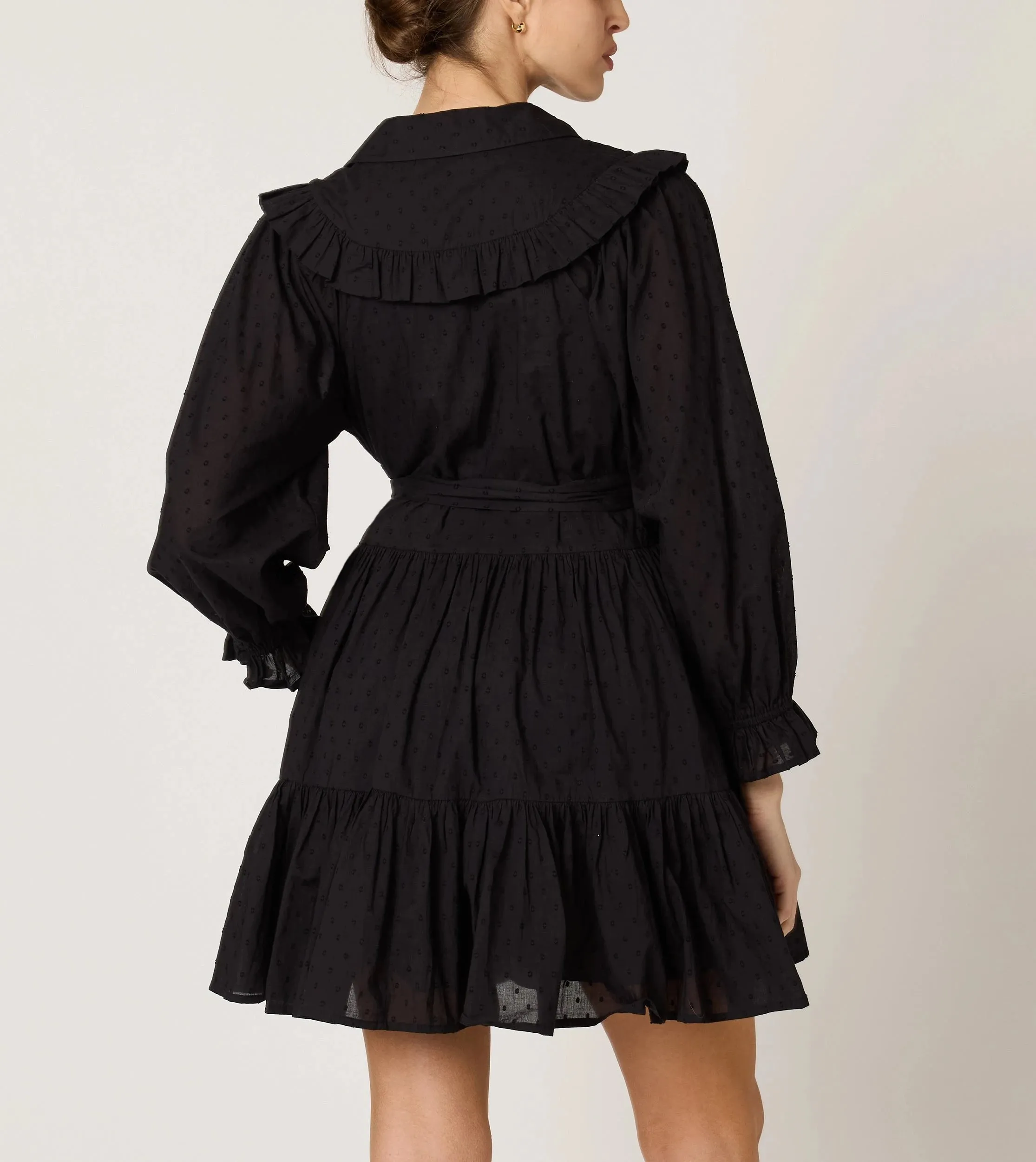 Garden-Party Lotte Mini Dress | Black