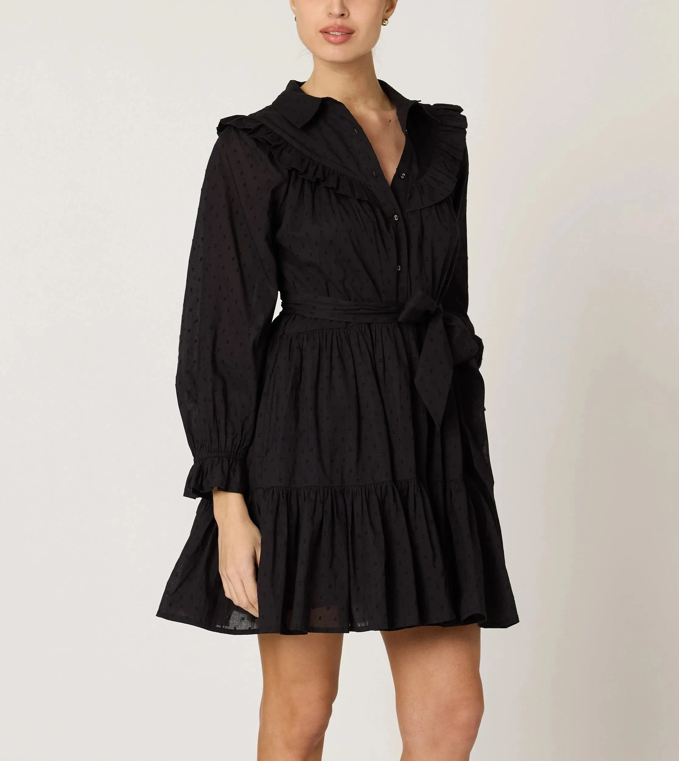 Grace Base Lotte Mini Dress | Black